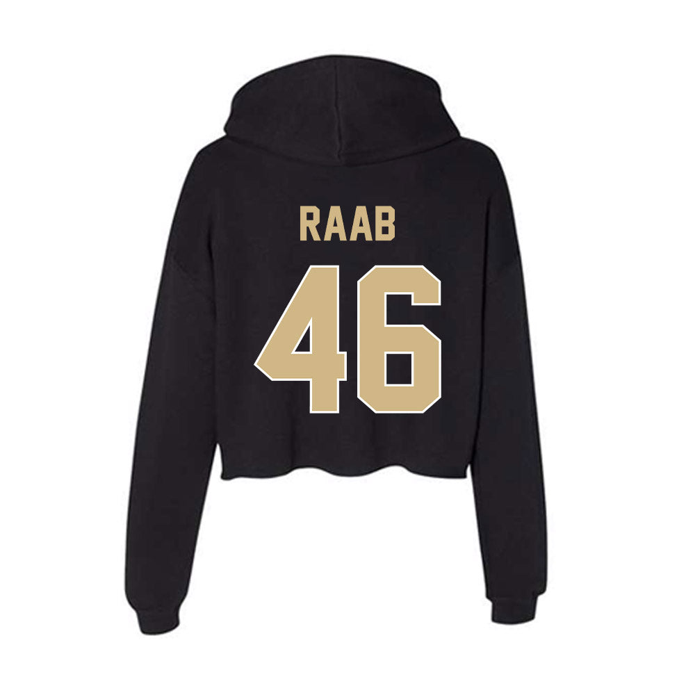 Purdue - NCAA Football : Luke Raab - Women's Crop Fleece Hoodie-1