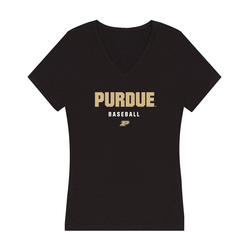 Purdue - NCAA Baseball : Ross Highfill - Women's V-Neck T-Shirt-0