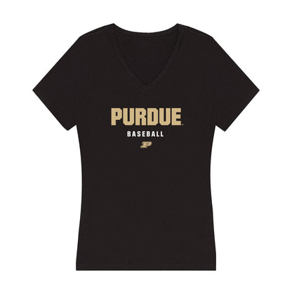 Purdue - NCAA Baseball : Ross Highfill - Women's V-Neck T-Shirt-0