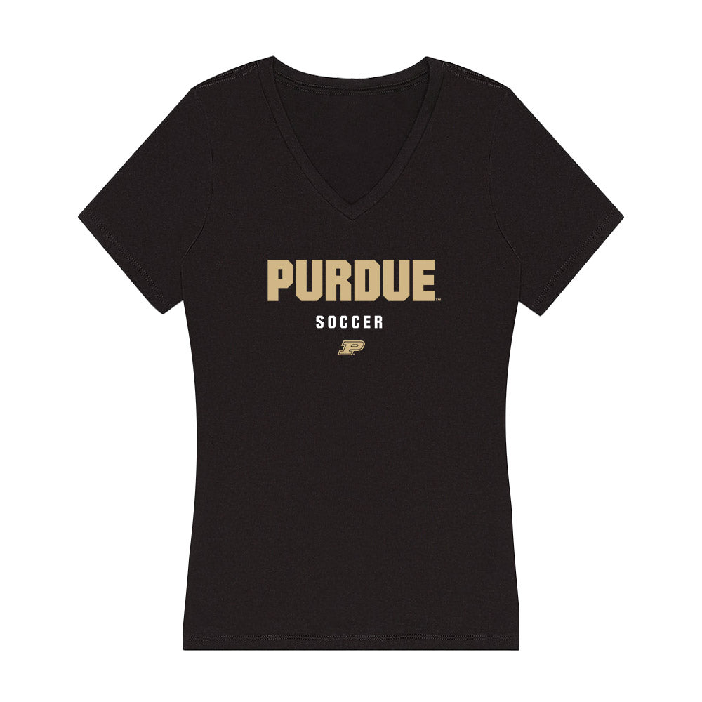 Purdue - NCAA Women's Soccer : Kayla Budish - Women's V-Neck T-Shirt-0