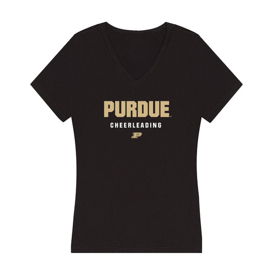 Purdue - NCAA Cheerleading : Michael Glowacki - Women's V-Neck T-Shirt-0