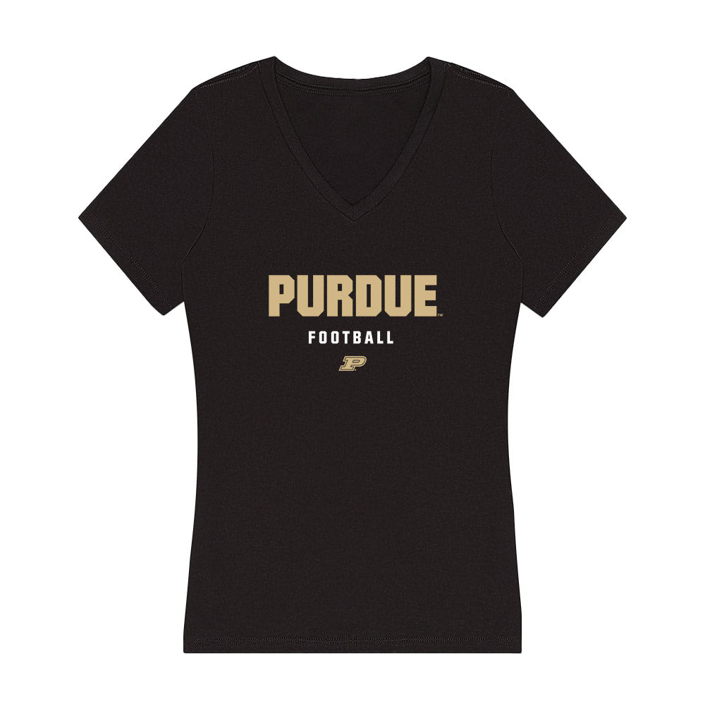 Purdue - NCAA Football : Hudson Miller - Women's V-Neck T-Shirt-0