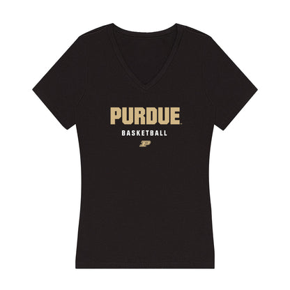 Purdue - NCAA Women's Basketball : Kiki Smith - Women's V-Neck T-Shirt-0
