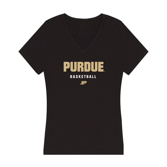 Purdue - NCAA Men's Basketball : Antione West Jr. - Women's V-Neck T-Shirt-0
