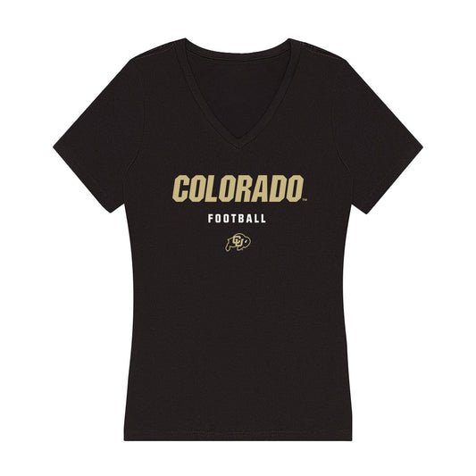 Colorado - NCAA Football : Tyler Moore - Classic Shersey Women's V-Neck T-Shirt-0