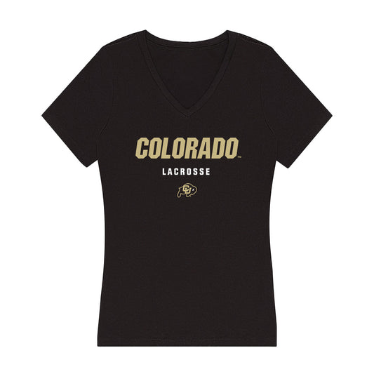 Colorado - NCAA Women's Lacrosse : Parker Lemm - Classic Shersey Women's V-Neck T-Shirt-0