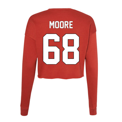 Maryland - NCAA Football : Carlos Moore - Women's Cropped Crew Fleece-1