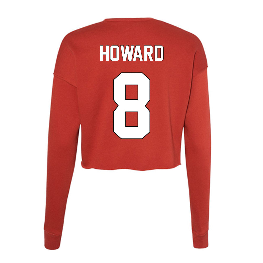Maryland - NCAA Football : Preston Howard - Women's Cropped Crew Fleece-1
