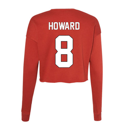 Maryland - NCAA Football : Preston Howard - Women's Cropped Crew Fleece-1