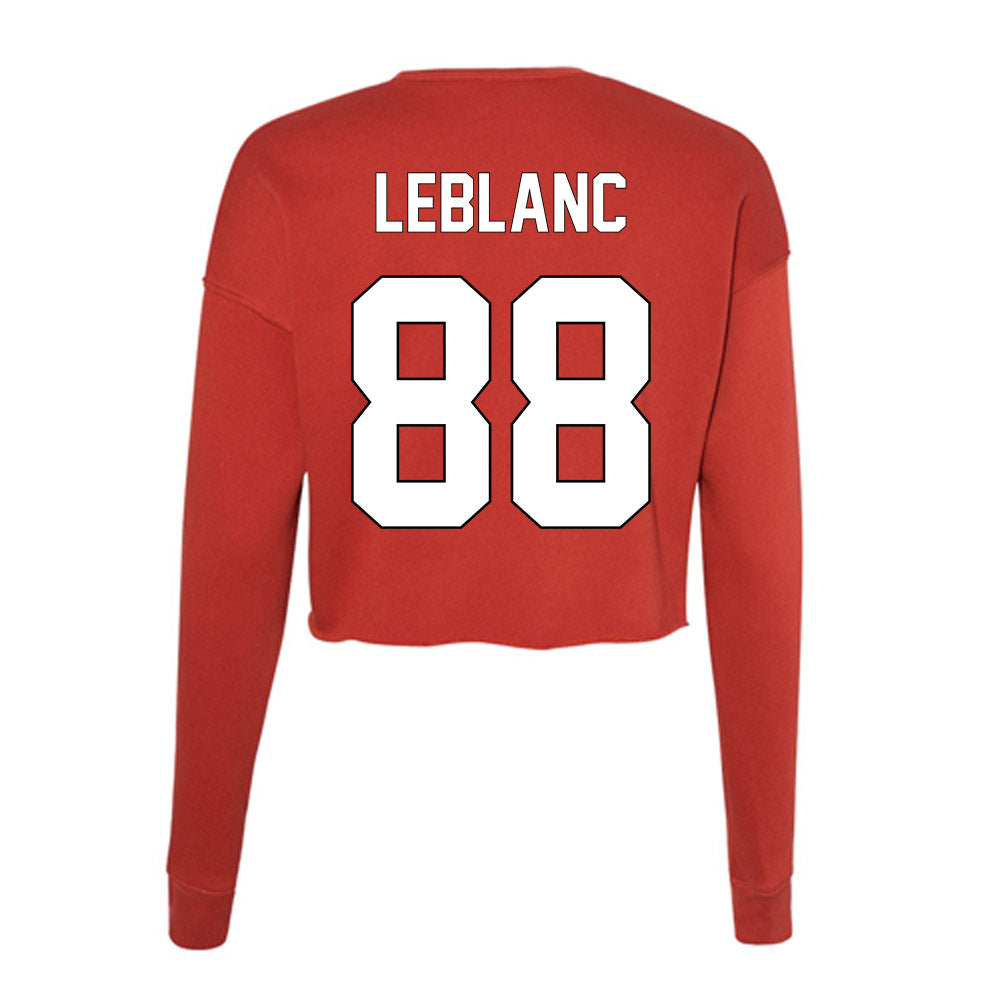 Maryland - undefined : Derrick LeBlanc - Women's Cropped Crew Fleece-1