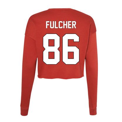 Maryland - undefined : Eli Fulcher - Women's Cropped Crew Fleece-1