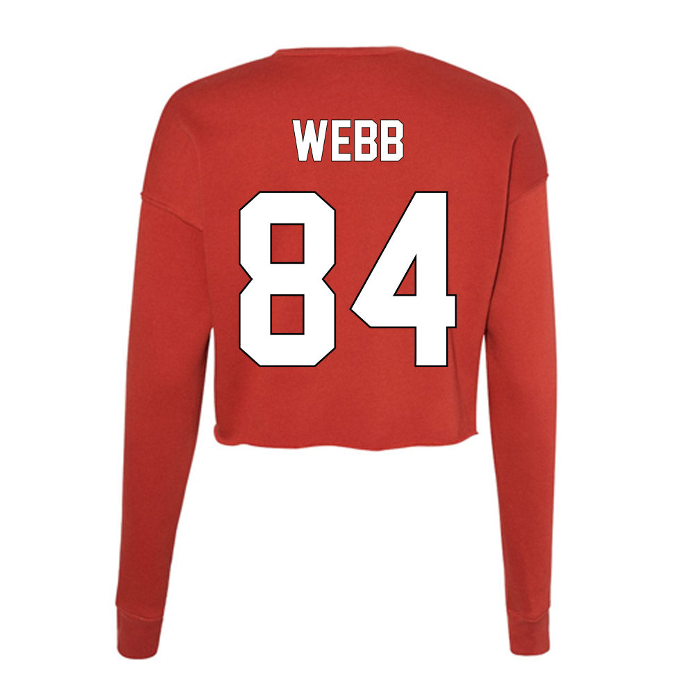 Maryland - NCAA Football : Kaleb Webb - Women's Cropped Crew Fleece-1