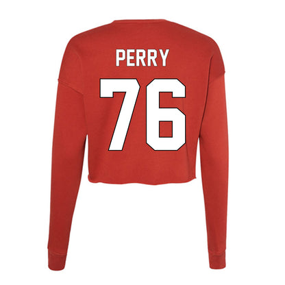 Maryland - NCAA Football : Rahtrel Perry - Women's Cropped Crew Fleece-1