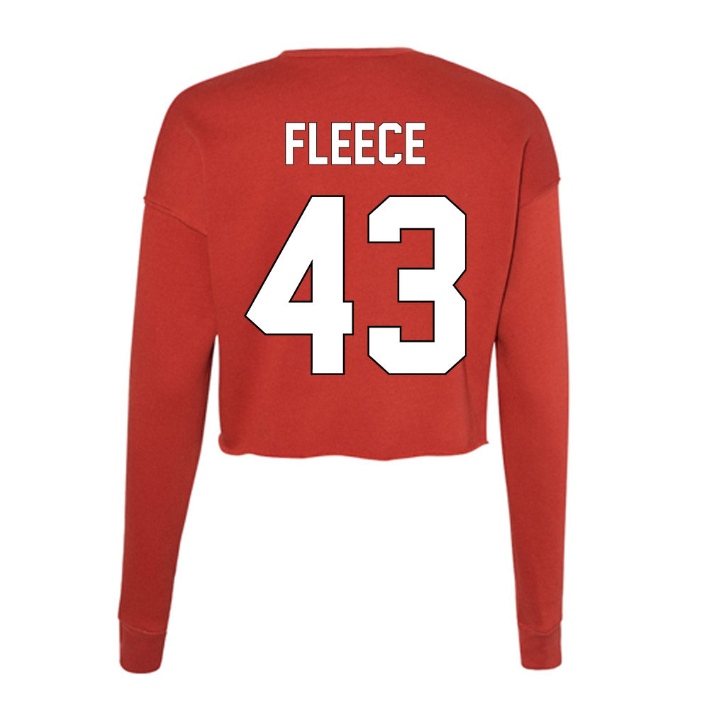 Maryland - NCAA Men's Lacrosse : Trey Fleece - Women's Cropped Crew Fleece-1