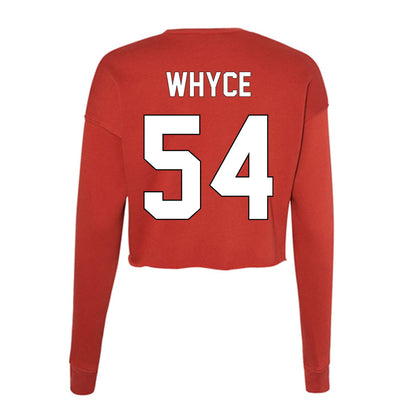 Maryland - NCAA Football : JaMarcus Whyce - Women's Cropped Crew Fleece-1