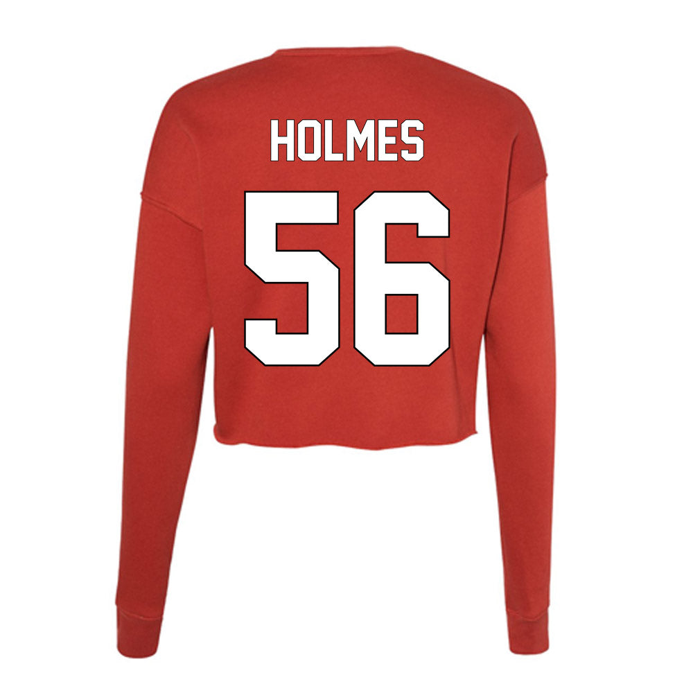Maryland - NCAA Football : Daniel Holmes - Women's Cropped Crew Fleece-1