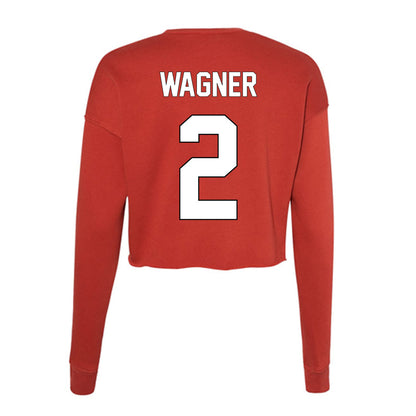 Maryland - NCAA Men's Basketball : Dajuan Wagner - Women's Cropped Crew Fleece-1