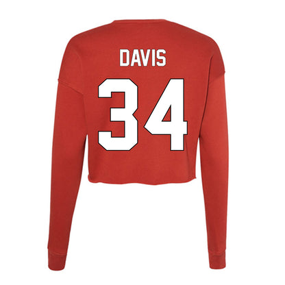 Maryland - undefined : Jianni Davis - Women's Cropped Crew Fleece-1