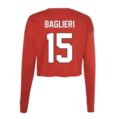 Maryland - NCAA Softball : Biz Baglieri - Women's Cropped Crew Fleece-1