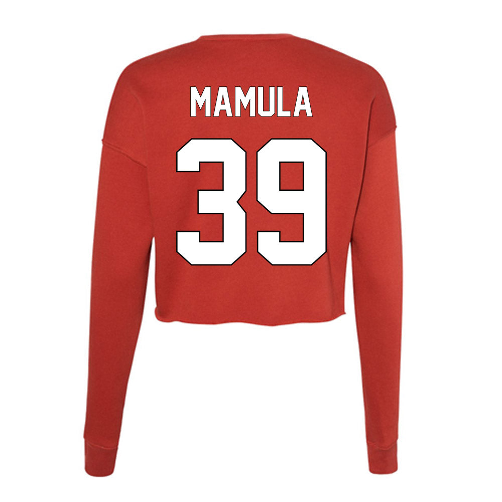 Maryland - NCAA Baseball : Peyton Mamula - Women's Cropped Crew Fleece-1