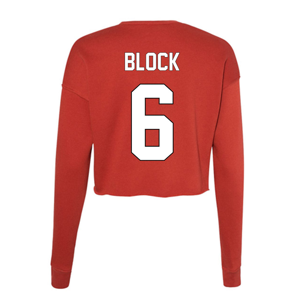 Maryland - NCAA Women's Lacrosse : Keeley Block - Women's Cropped Crew Fleece-1