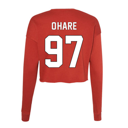 Maryland - undefined : Luke O'Hare - Women's Cropped Crew Fleece-1