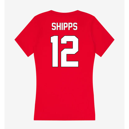 Maryland - NCAA Football : Jayden Shipps - Women's V-Neck T-Shirt-1