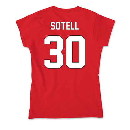 Maryland - NCAA Men's Basketball : Lukas Sotell - Soft Style Women’s T-Shirt-1