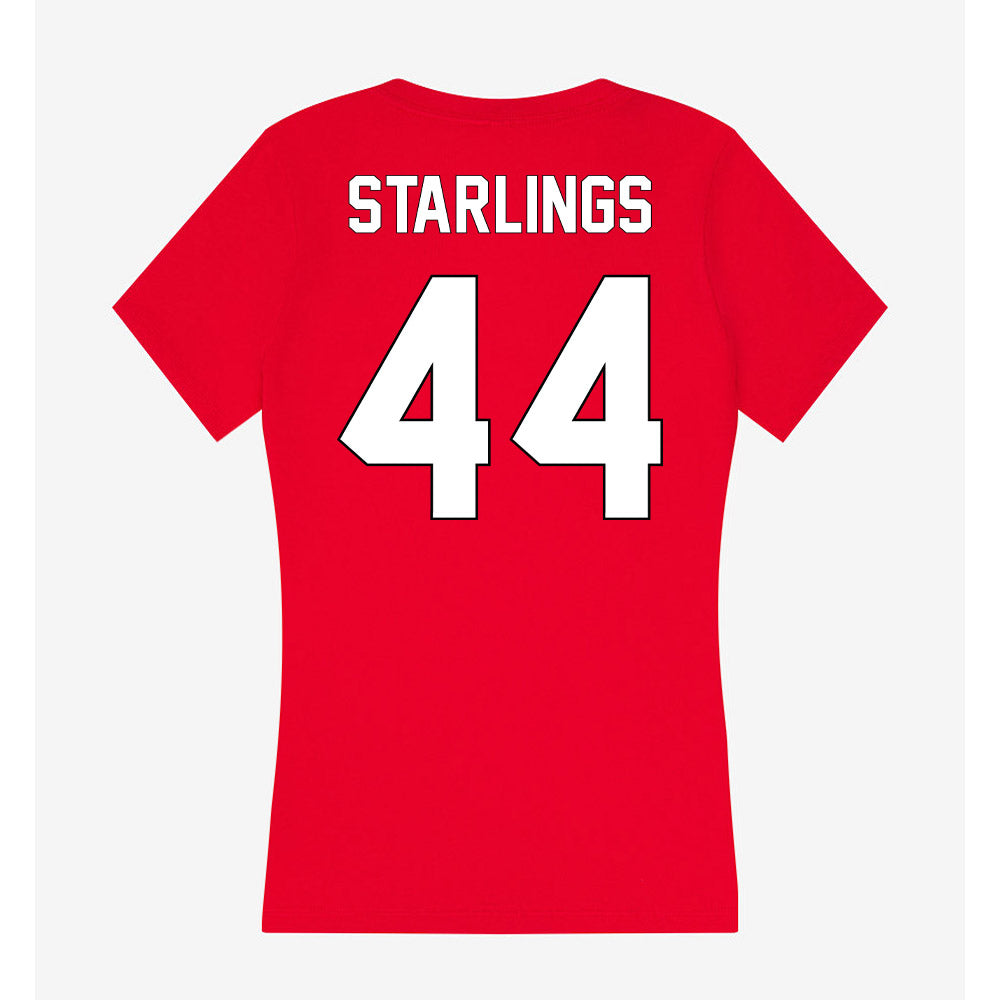 Maryland - NCAA Football : Joel Starlings - Women's V-Neck T-Shirt-1