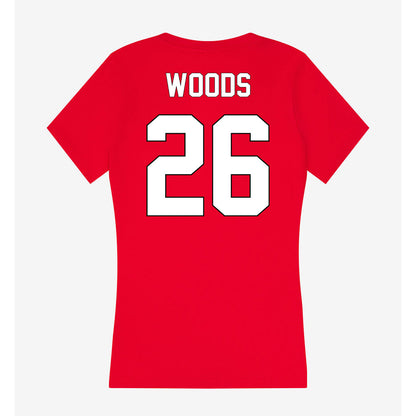 Maryland - NCAA Softball : Sammi Woods - Women's V-Neck T-Shirt-1