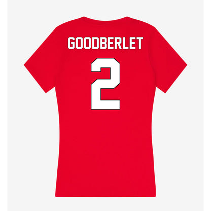 Maryland - NCAA Men's Lacrosse : Grady Goodberlet - Women's V-Neck T-Shirt-1