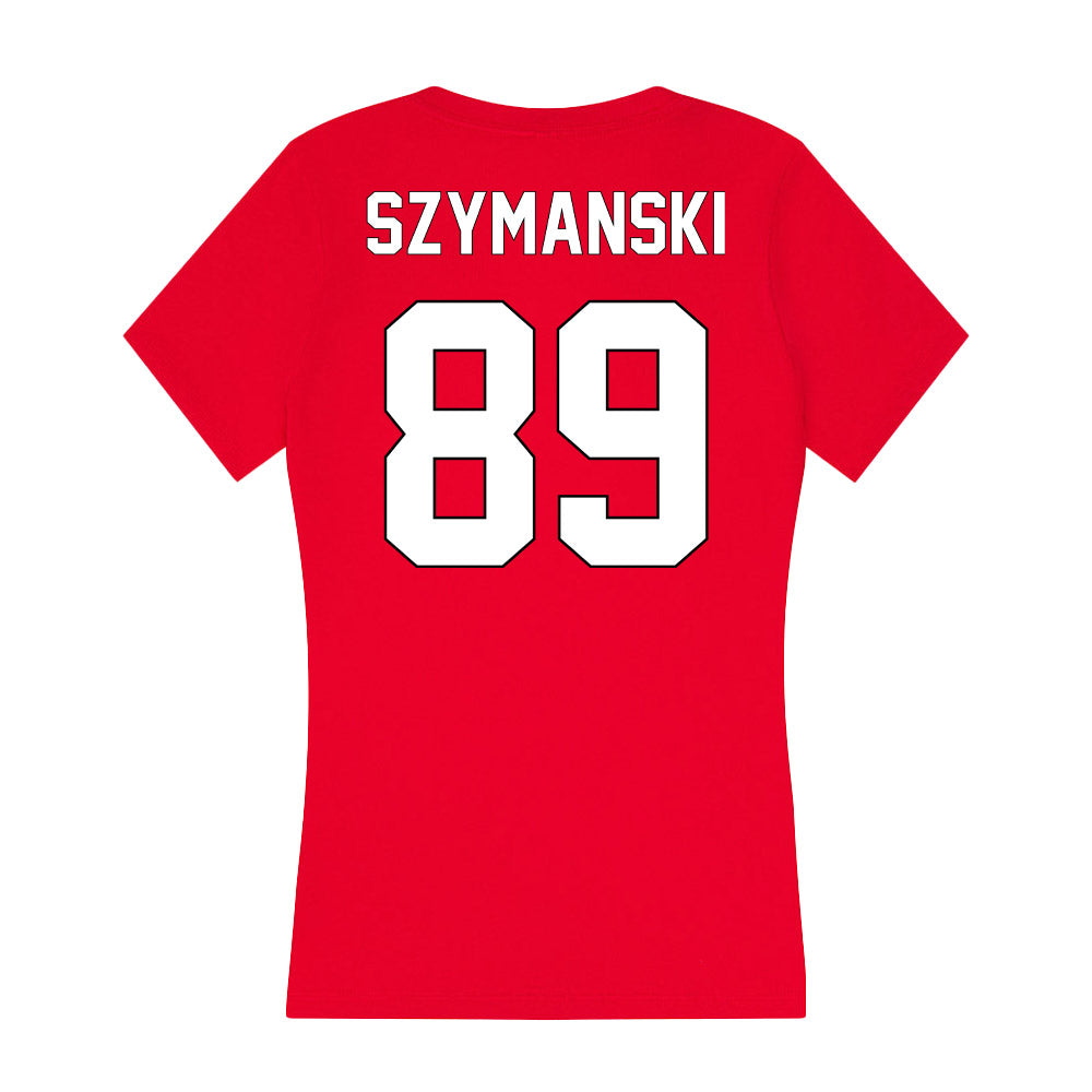 Maryland - NCAA Football : AJ Szymanski - Women's V-Neck T-Shirt-1
