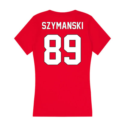 Maryland - NCAA Football : AJ Szymanski - Women's V-Neck T-Shirt-1