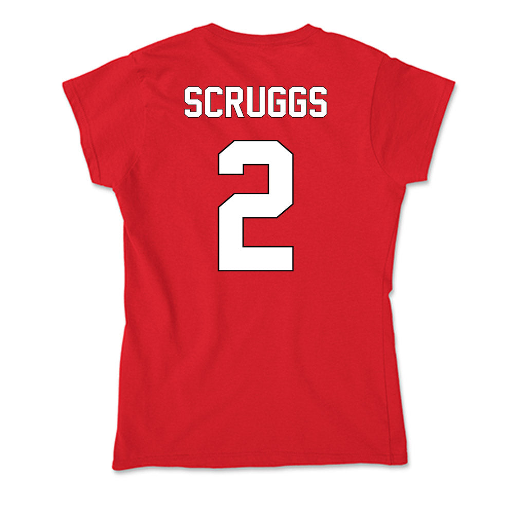 Maryland - NCAA Football : Lavain Scruggs - Soft Style Women’s T-Shirt-1