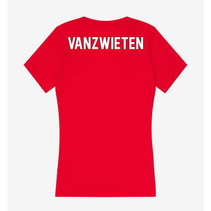 Maryland - NCAA Women's Track & Field : Evelyn VanZwieten - Women's V-Neck T-Shirt-1