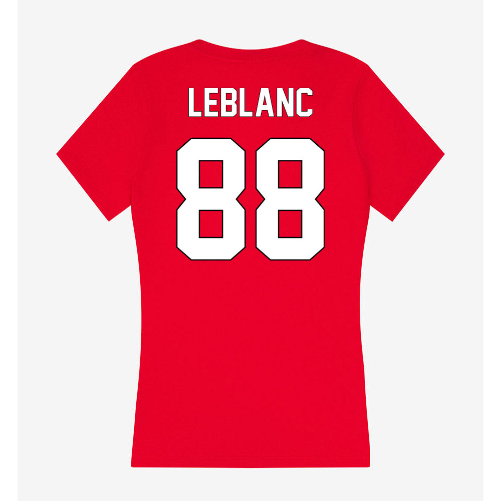 Maryland - undefined : Derrick LeBlanc - Women's V-Neck T-Shirt-1