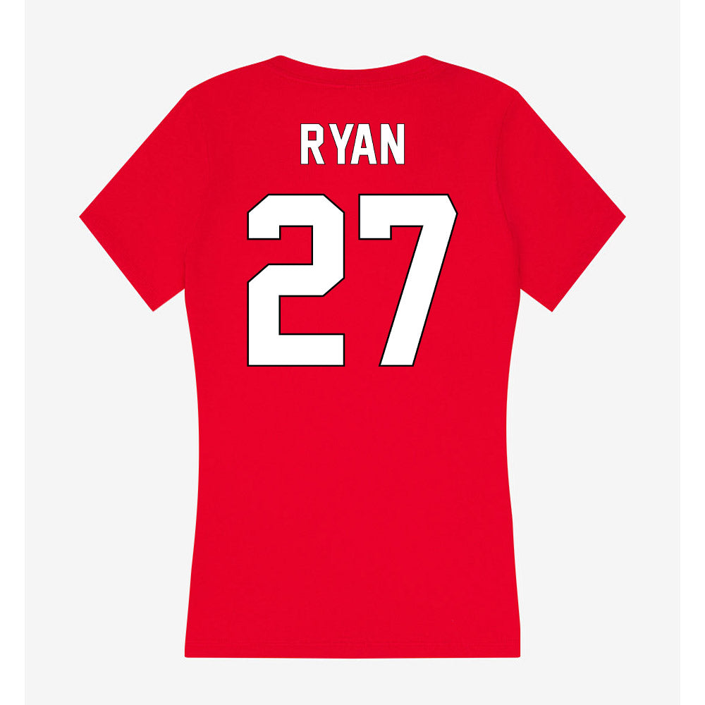 Maryland - NCAA Baseball : Brayden Ryan - Women's V-Neck T-Shirt-1