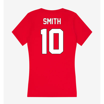 Maryland - NCAA Football : Zymear Smith - Women's V-Neck T-Shirt-1
