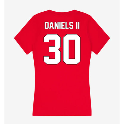 Maryland - NCAA Football : Travares Daniels II - Women's V-Neck T-Shirt-1