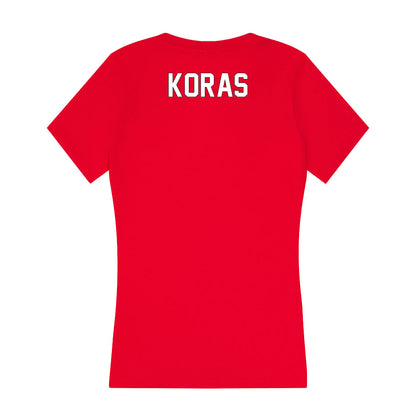 Maryland - NCAA Men's Golf : Will Koras - Women's V-Neck T-Shirt-1