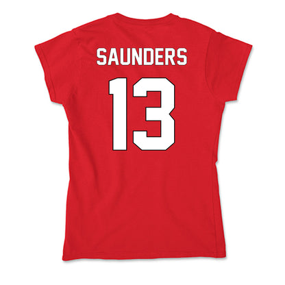 Maryland - NCAA Men's Basketball : Elijah Saunders - Soft Style Women’s T-Shirt-1