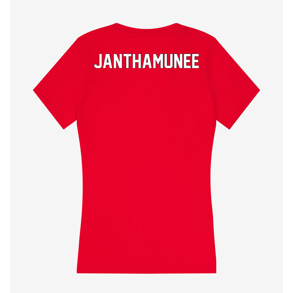 Maryland - NCAA Women's Golf : Surapa Janthamunee - Women's V-Neck T-Shirt-1
