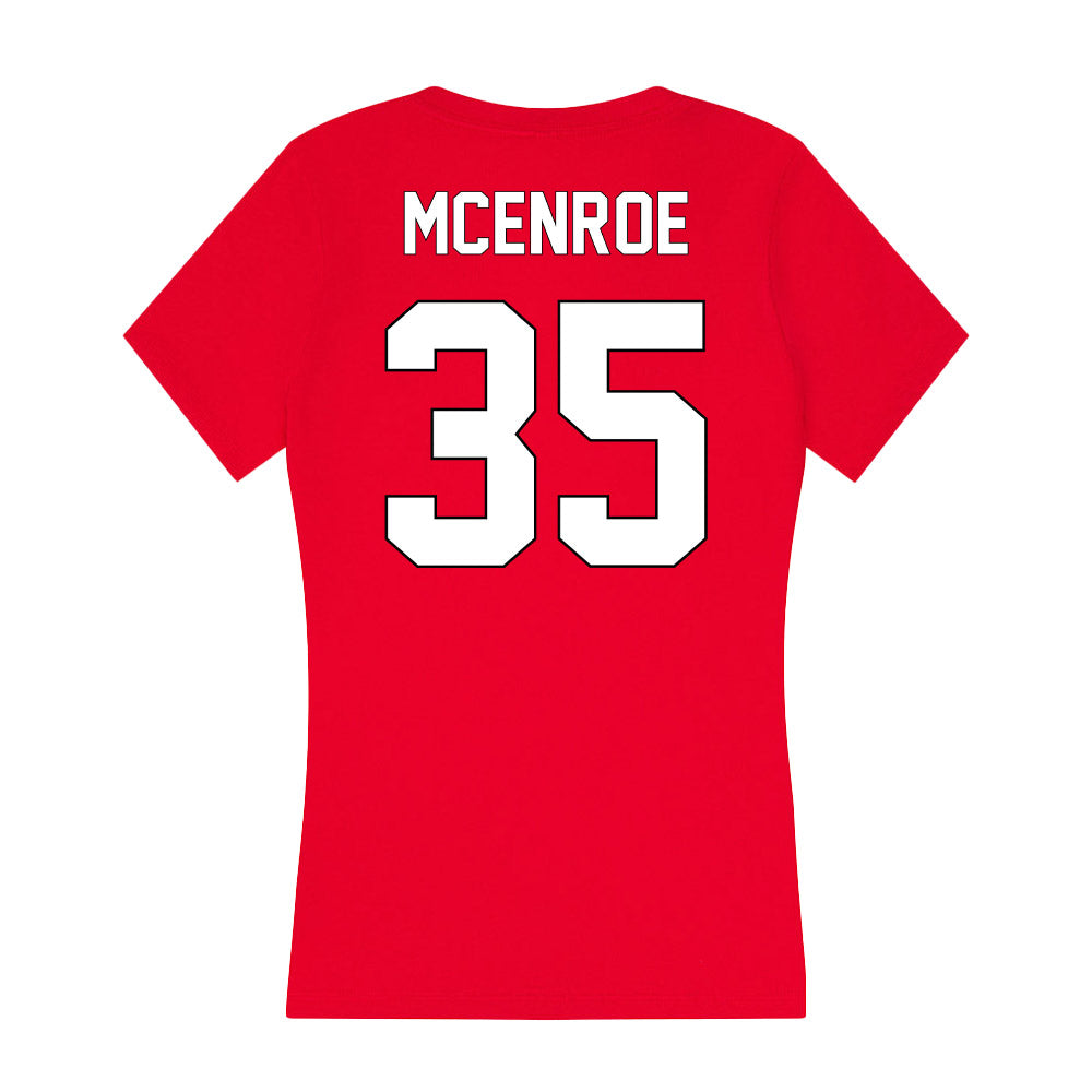 Maryland - NCAA Women's Lacrosse : Reileigh McEnroe - Women's V-Neck T-Shirt-1