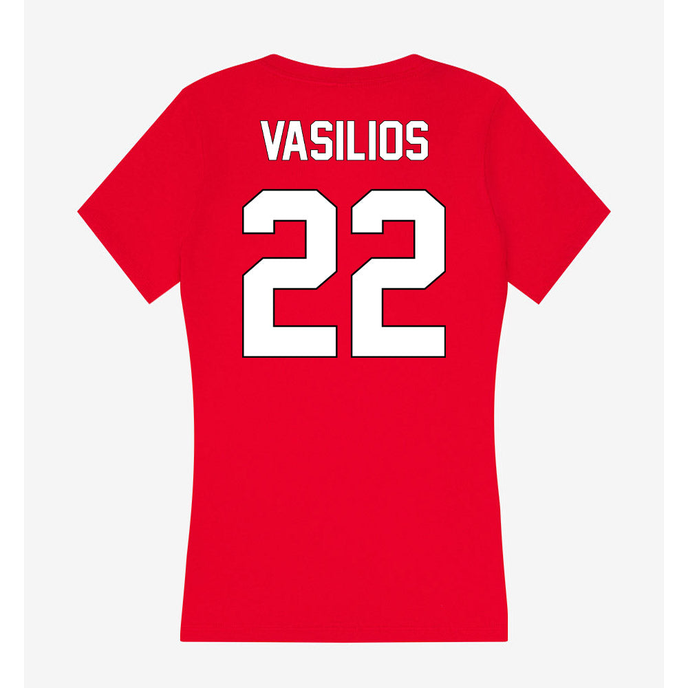 Maryland - NCAA Women's Field Hockey : Maddie Vasilios - Women's V-Neck T-Shirt-1