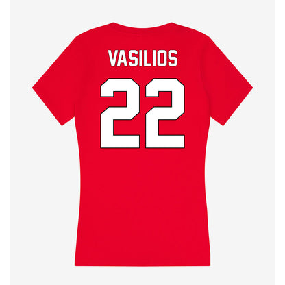 Maryland - NCAA Women's Field Hockey : Maddie Vasilios - Women's V-Neck T-Shirt-1