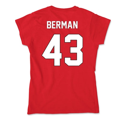 Maryland - NCAA Baseball : Sammy Berman - Soft Style Women’s T-Shirt-1