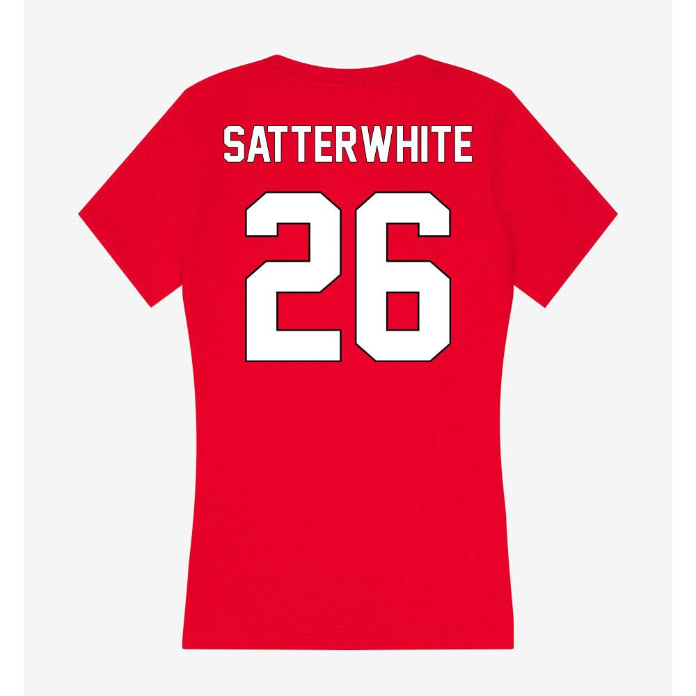 Maryland - NCAA Football : Hakim Satterwhite - Women's V-Neck T-Shirt-1