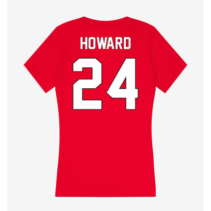 Maryland - NCAA Football : Iverson Howard - Women's V-Neck T-Shirt-1