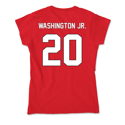 Maryland - NCAA Football : Ontario Washington Jr. - Soft Style Women’s T-Shirt-1