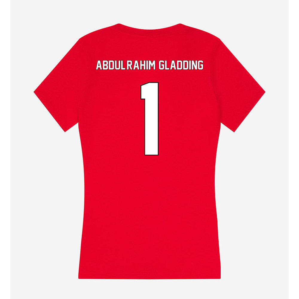 Maryland - NCAA Football : Naeem Abdul-Rahim Gladding - Women's V-Neck T-Shirt-1